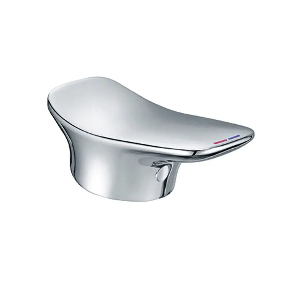 Hebel für Kludi-Armaturen in chrom, mit ergonomischem Design und Kennzeichnung für warmes und kaltes Wasser. Geeignet als Ersatzteil für verschiedene Modelle.